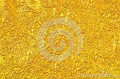Creative luxury leaf gold foil texture. Stock Photo