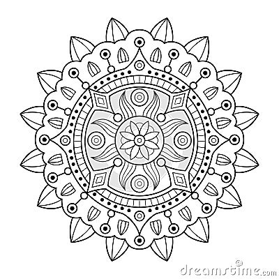 Creative luxury of mandala illustration Vector Illustration