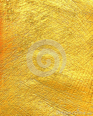 Creative luxury scratched golden texture. Stock Photo