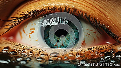 Creative Manipulation of Eye Vision Stock Photo