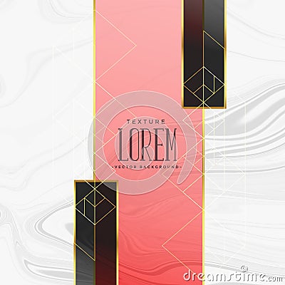 Creative marble background with design Vector Illustration