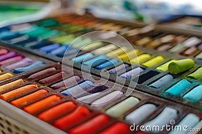 creative mess, color palette Stock Photo