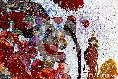 Creative mess glitter and color Stock Photo