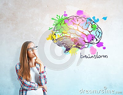 Creative mind concept Stock Photo