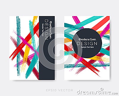 Creative modern brochure design templates Vector Illustration