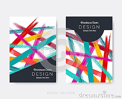 Creative modern brochure design templates Vector Illustration