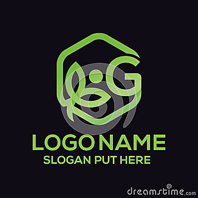Creative and modern Organic G Letter logo design template vector eps Vector Illustration