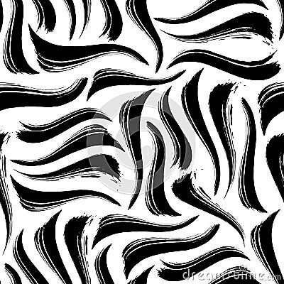 Creative monochrome striped background Vector Illustration