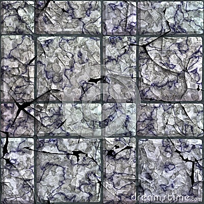 Creative old cracked seamless texture Vector Illustration