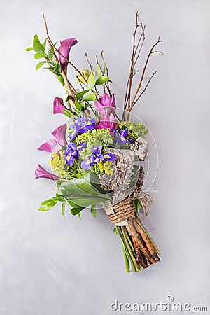 Creative olorful bouquet Stock Photo