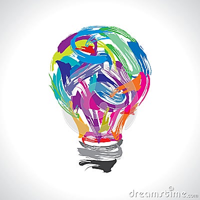 Creative painting idea Vector Illustration