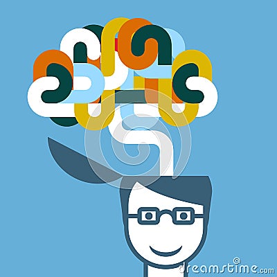 Creative person Vector Illustration