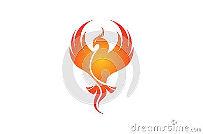 Creative Phoenix Bird Logo Vector Illustration