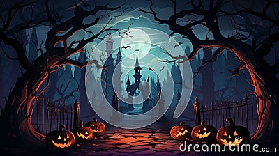 Creative picture art in halloween concept Stock Photo