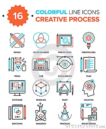 Creative Process Vector Illustration