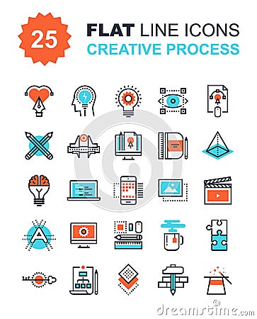 Creative Process Vector Illustration