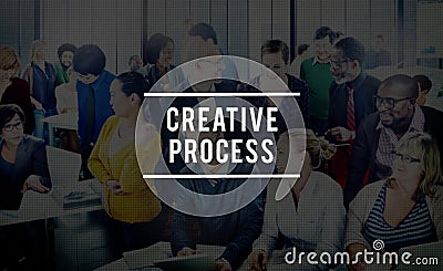 Creative Process Design Brainstorm Thinking Vision Ideas Concept Stock Photo