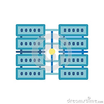 Creative RAID Array Icon Representation Vector Illustration
