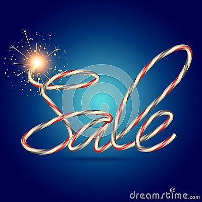 Creative sale text Vector Illustration