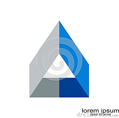 Triangel logo design Vector Illustration