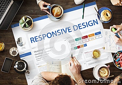 Creative Sample Website Design Template Concept Stock Photo