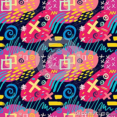 Creative Seamless pattern. Stock Photo