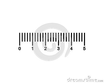 Creative size indicators. Black scale, markup for rulers. Different unit distances. Art design horizontal measure scale Vector Illustration