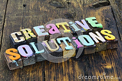 Creative solution business idea innovation inspiration brainstorming creativity problem solving Stock Photo