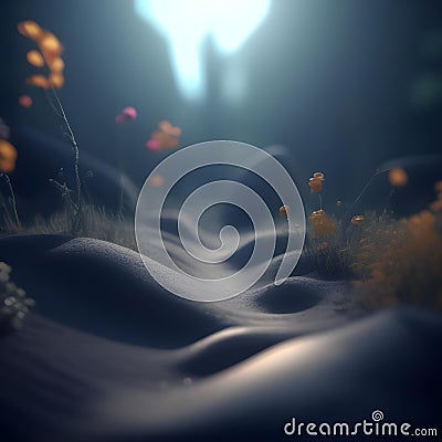 Creative Surreal Art 3D Model Stock Photo