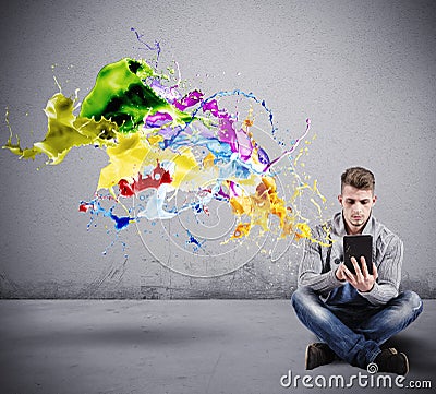 Creative technology Stock Photo