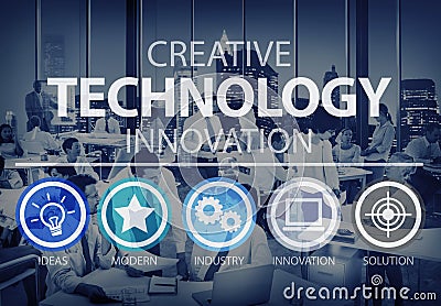 Creative Technology Innovation Media Digital Concept Stock Photo