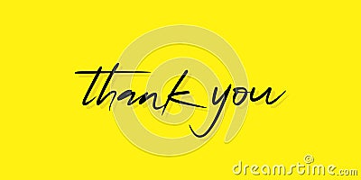 Creative Template Design of Thank You. Conceptual Typography of Thank You. Vector Illustration