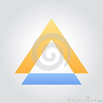 Creative Triangle Letter A Logo design template in vector illustration Vector Illustration