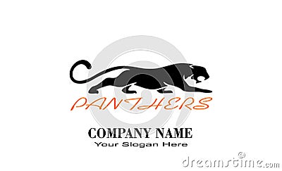 Creative unique PANTHERS design logo Vector Illustration