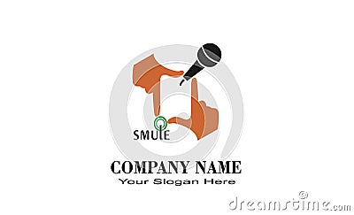 Creative unique Smule design logo Vector Illustration