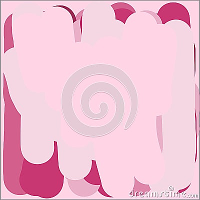 Creative universal abstract greeting cards in pink light and dark colors Vector Illustration