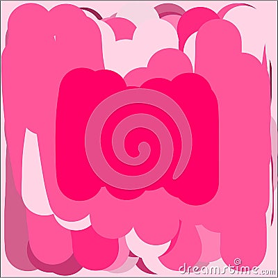 Creative universal abstract greeting cards in pink light and dark colors Vector Illustration