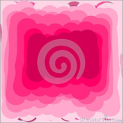 Creative universal abstract greeting cards in pink light and dark colors Vector Illustration