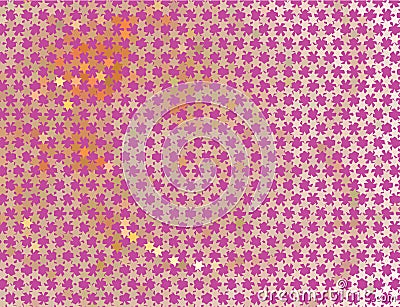 Light fiolet abstract background with stars. Vector clip art. Spotted halftone effect. Vector Illustration