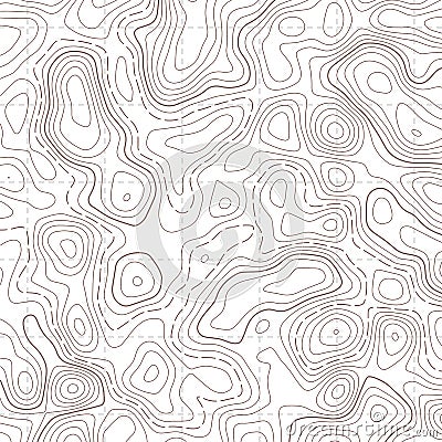 Creative vector illustration of topographic map. Art design contour background. Abstract concept graphic element and Vector Illustration