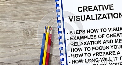 Creative Visualization concept Stock Photo