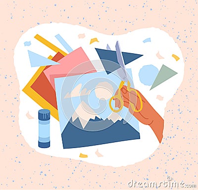 Creative workshop concept Vector Illustration