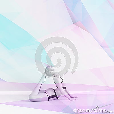 Creative Yoga Stock Photo