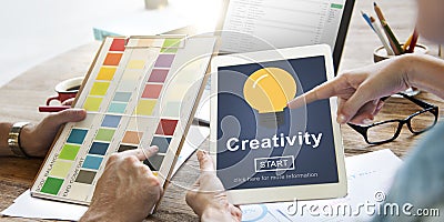 Creativity Aspiration Inspiration Inspire Skills Concept Stock Photo