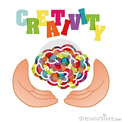 Creativity brain Vector Illustration