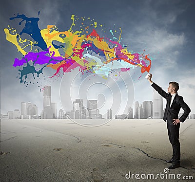 Creativity in business Stock Photo