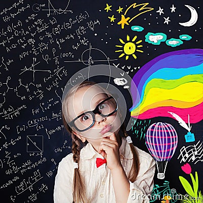 Creativity education and child ideas concept Stock Photo