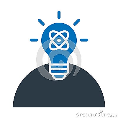 Creativity, generate idea Vector Icon which can easily modify Vector Illustration