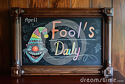 Creativity and humor unite, commemorating a tradition of jest and joy on April Fool's. Stock Photo