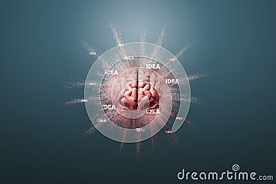 Creativity, idea and brainstorming concepts Stock Photo